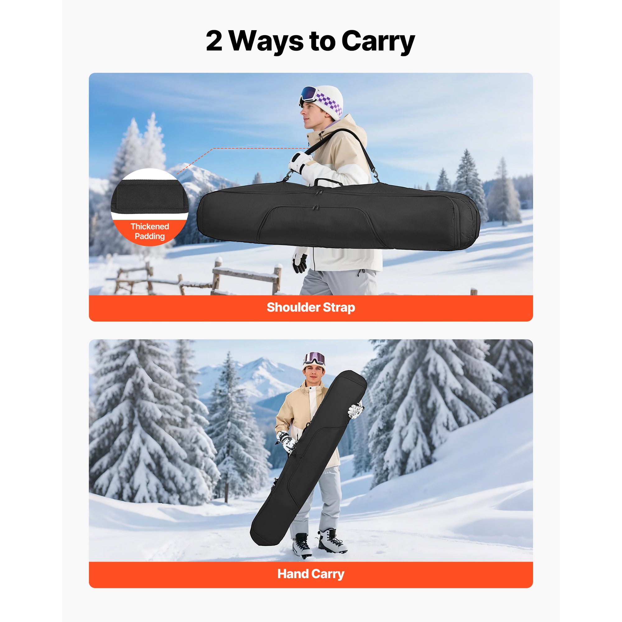 Premium Snowboard Bag for Air Travel