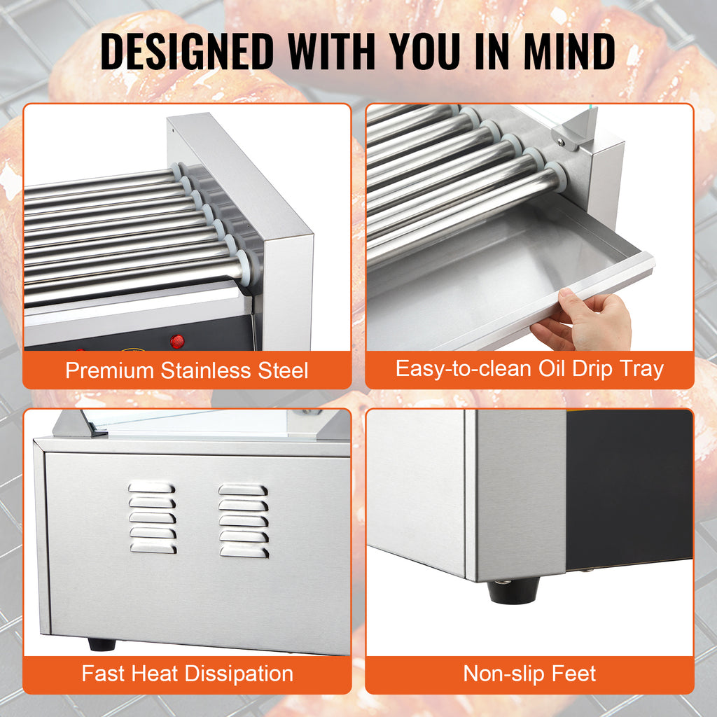 Hot Dog Roller with Dual Temperature Control