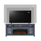 Americana 86 in Fireplace TV Stand for TVs up to 95 inches, Corduroy