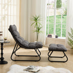 Patio Outdoor Lounge Chair with Ottoman