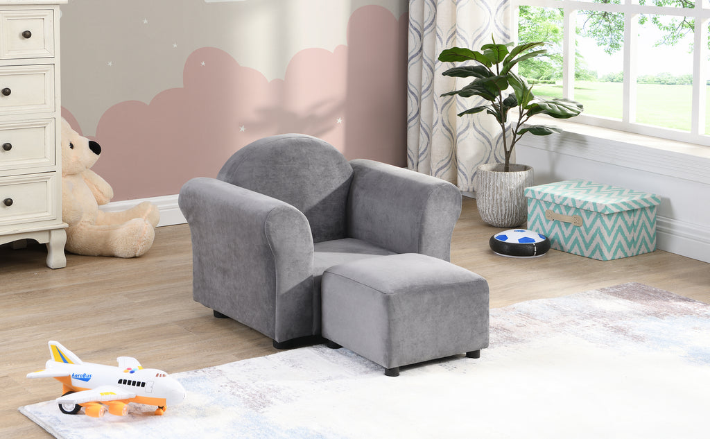 Kids Chair with Ottoman