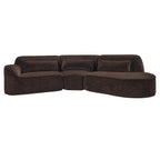 123" Modern Curved Sectional Sofa with Chaise Lounge