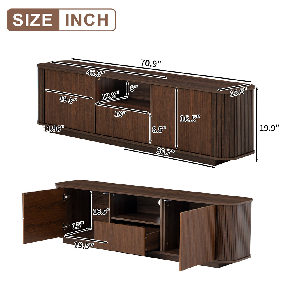 70-Inch Modern TV Stand for TVs Up to 80 Inches