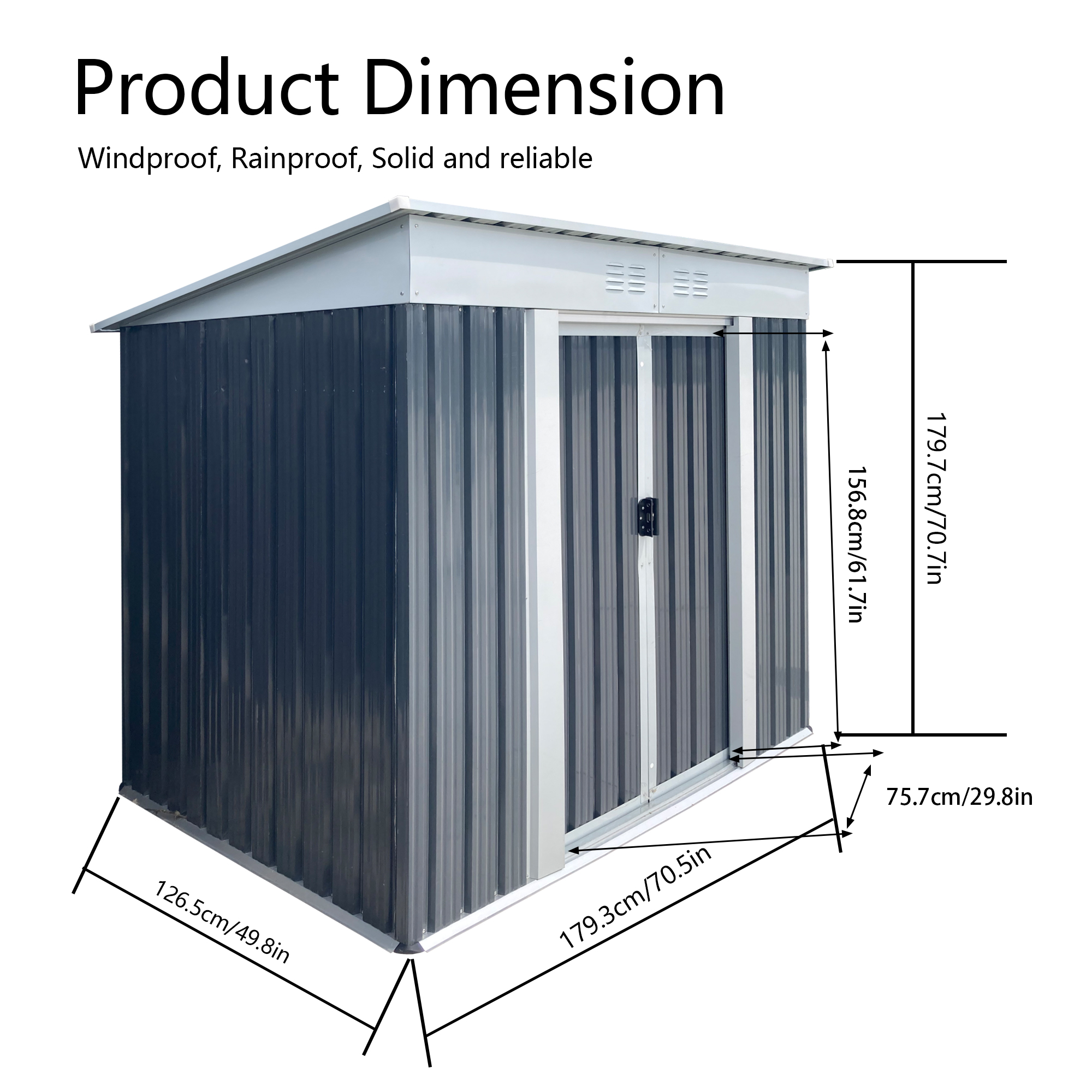 Outdoor Storage Sheds 6FTx4FT Pent Roof