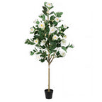 Artificial Camellia Tree 5-FT - Faux Plants Indoor Decoration