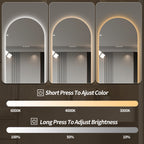65" x 21" LED Full Length Wall Mirror