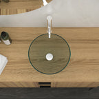 Bathroom Artistic Tempered Glass Vessel Sink