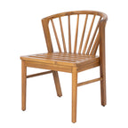 Outdoor Dining Chairs Set of 2 - Acacia Wood Patio Chairs