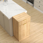 10-Gallon Woodgrain Tilt-Out Trash Can Cabinet