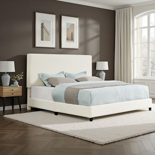 Upholstered Panel Bed - King Size