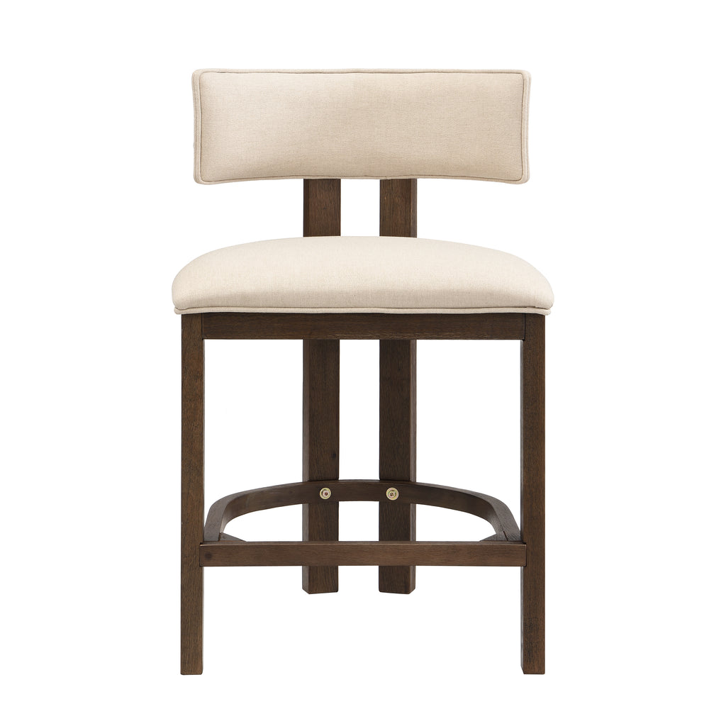 26" Counter Height Bar Stool, Upholstered Counter Stools (Set of 2)