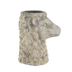 Magnesium Sheep Head Planter with Distressed Finish