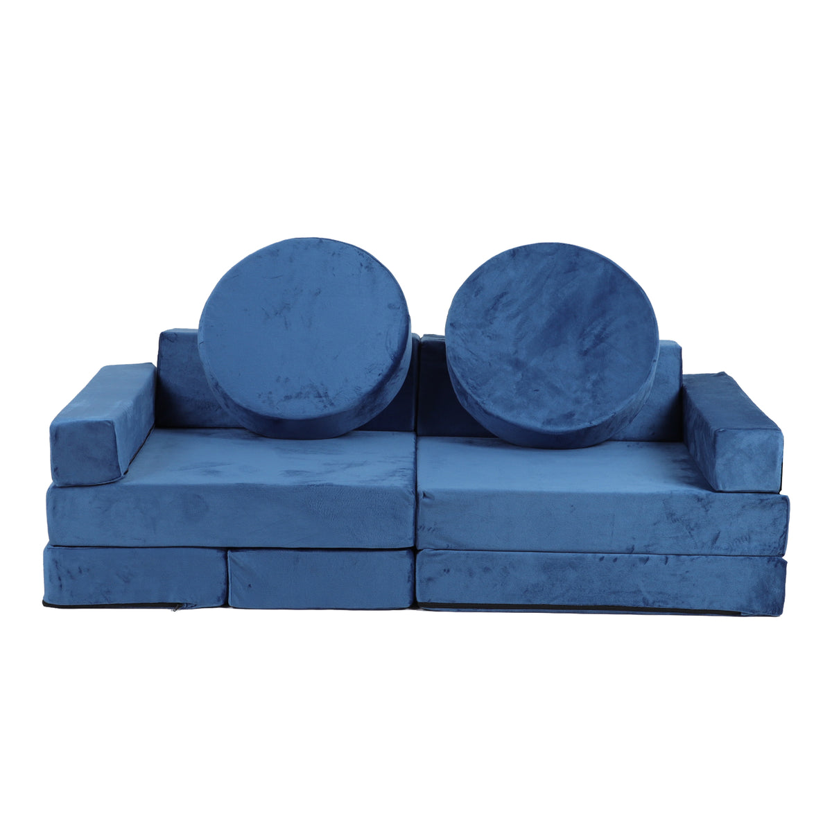 14-Piece Kids Modular Play Couch in Blue