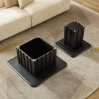 2PCS Nesting Square Coffee Table Set