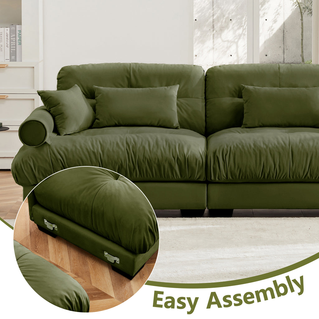 L Shaped Sectional Cloud Sofa