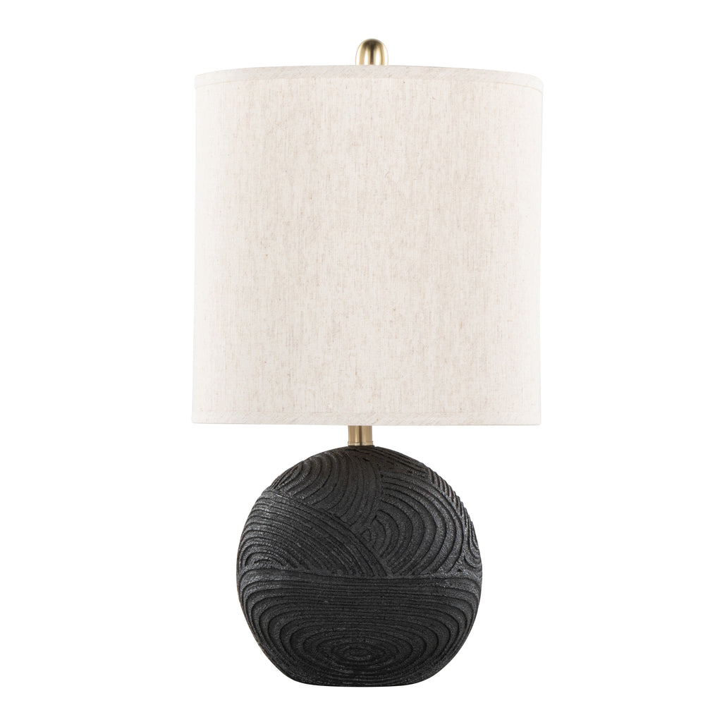 23" Contemporary Polyresin Table Lamp in Matte