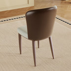 Modern Dining Chair with Carbon Steel Legs – Set of 2