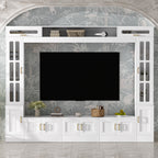 Vibe Haus 98.4" Wall Unit Entertainment Center