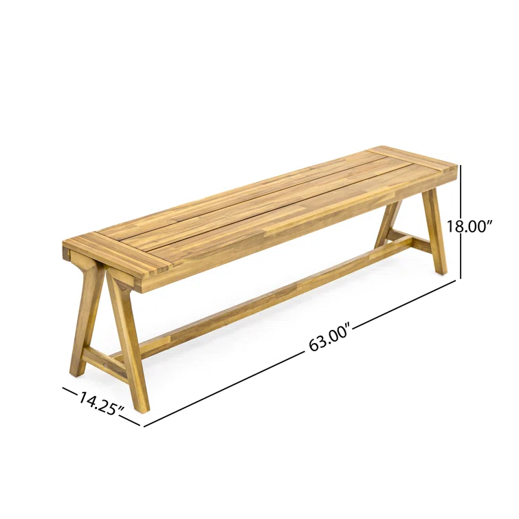Outdoor Dining Benches (Set of 2)