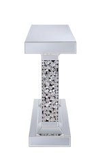 Lachina Glam Mirrored & Faux Gems Console Table