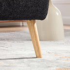 24.4" Wide Modern Upholstered Armless Chair