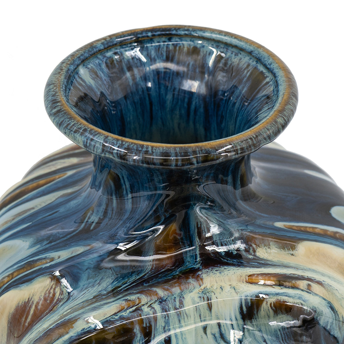 D8.7x15.5" Ceramic Decorative Vase