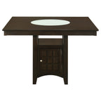 Tolland Cappuccino 1-Door Storage Counter Height Dining Table