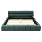 Queen Size Upholstered Bed Frame with Thick Fabric