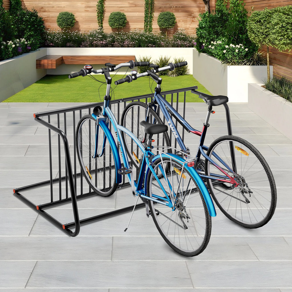 10-Bike Floor Bike Rack