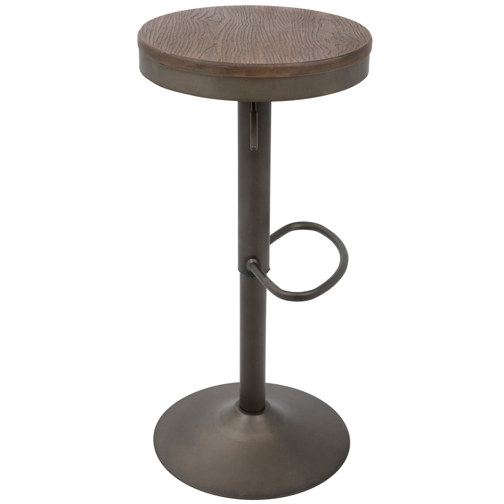 Adjustable Barstool in Antique and
