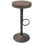 Adjustable Barstool in Antique and