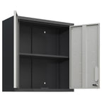 Metal Wall-Mounted Tool Storage Cabinet with Locking Door