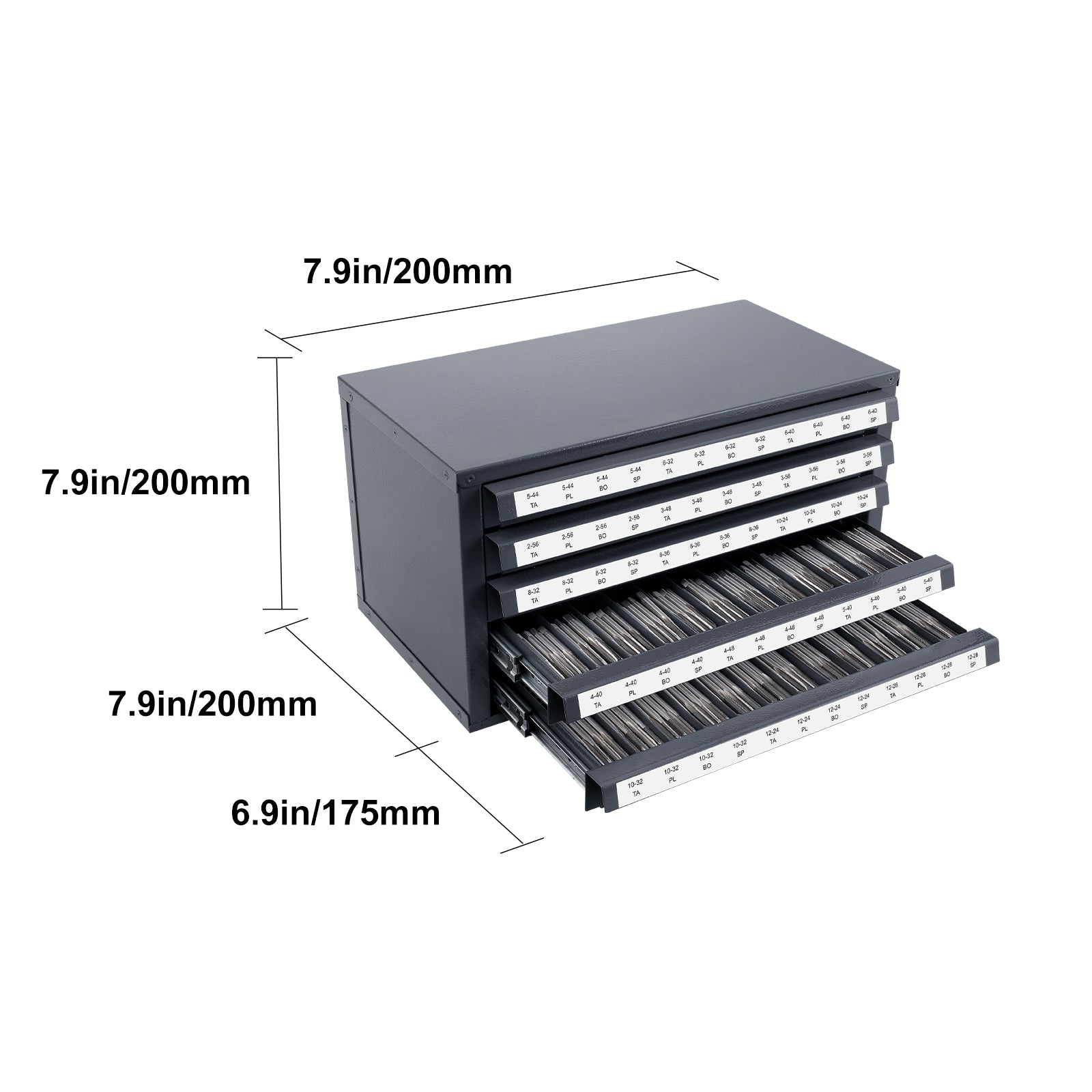 Tap Dispenser Cabinet - Five-Drawer Organizer for Taps