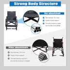 Aluminium Multi-Functional Manual Wheelchair