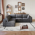 Cloud Sofa - Corduroy Fabric Deep Seat Couch