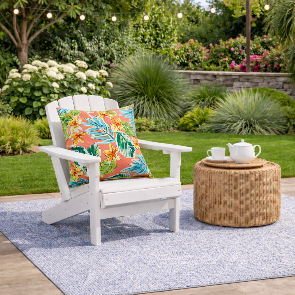 4 Pack Outdoor Pillow Covers – Tropical Palm Leaves