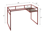 Yasin Glass Top Desk