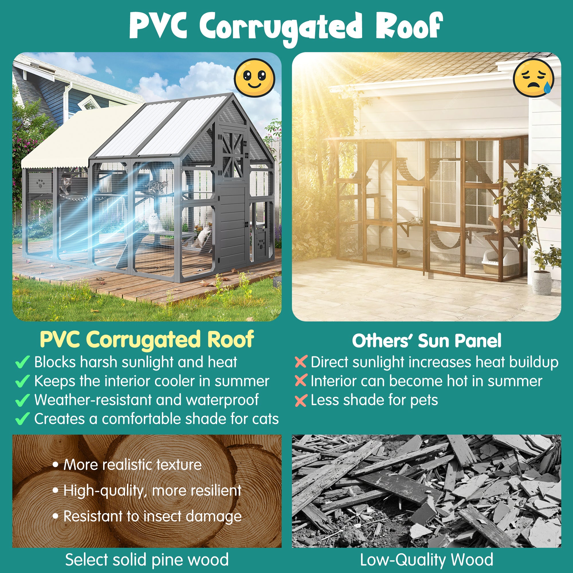Extra Large Catio Outdoor Cat Enclosure