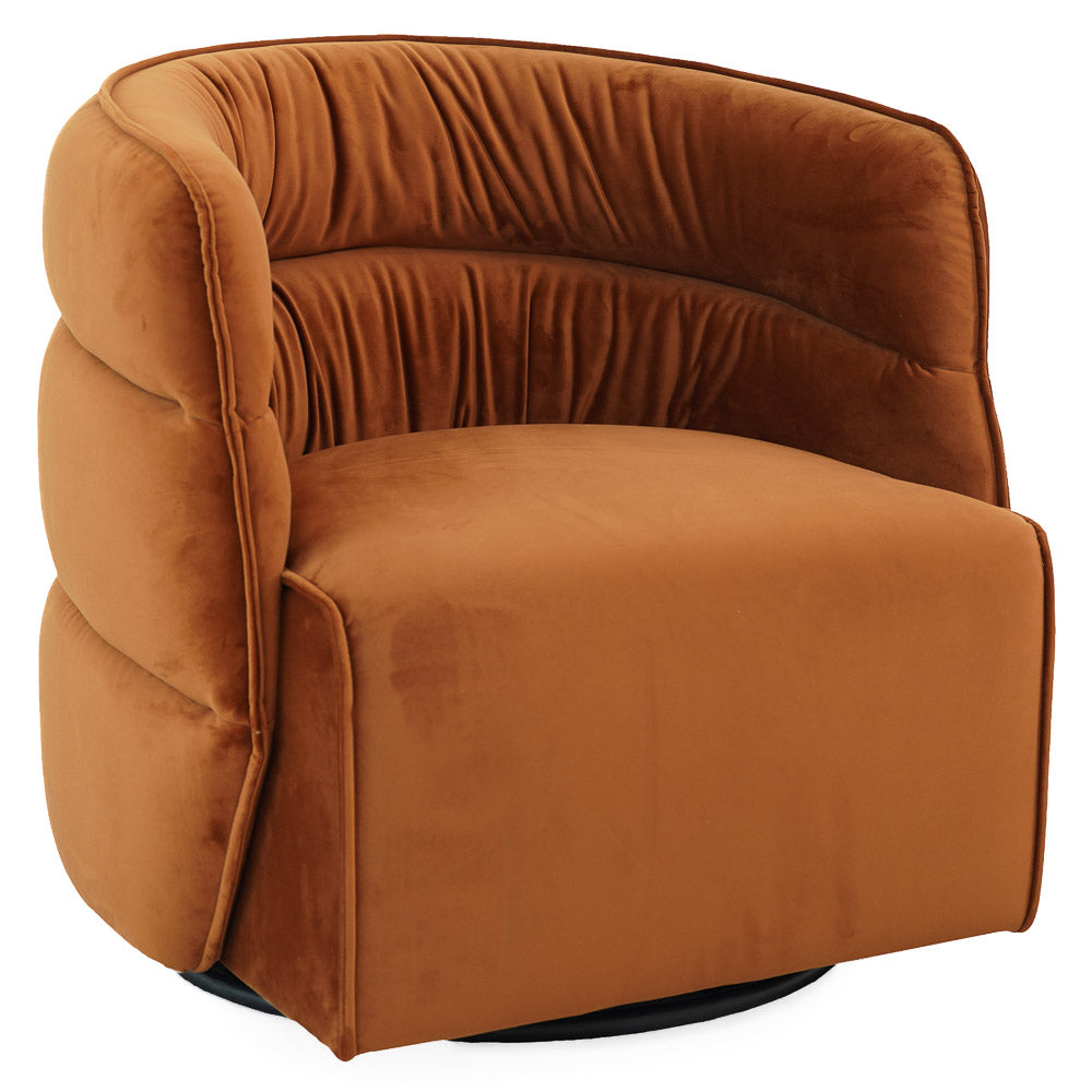 Walden Swivel Chair - Burnt