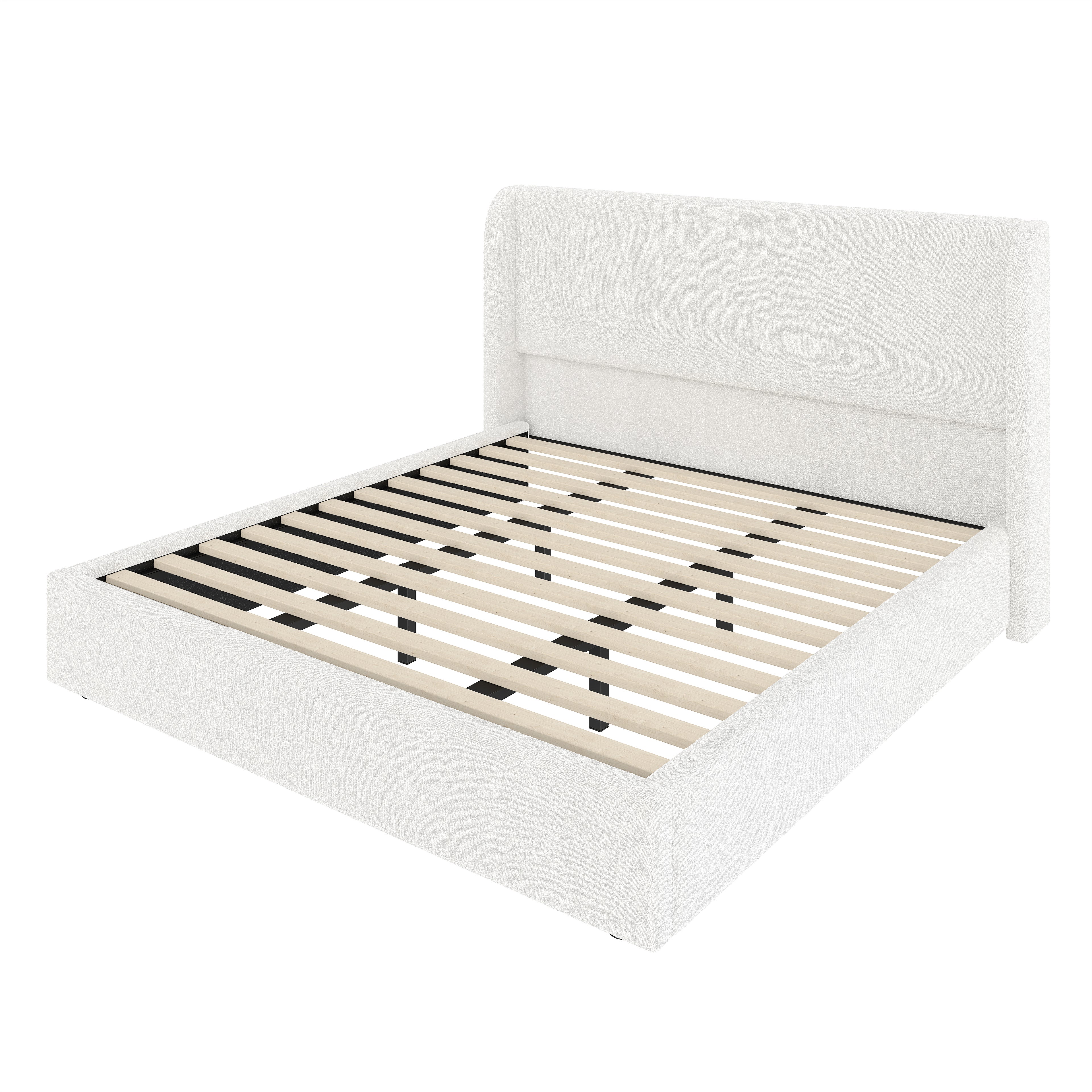 King Size Boucle Bed Frame