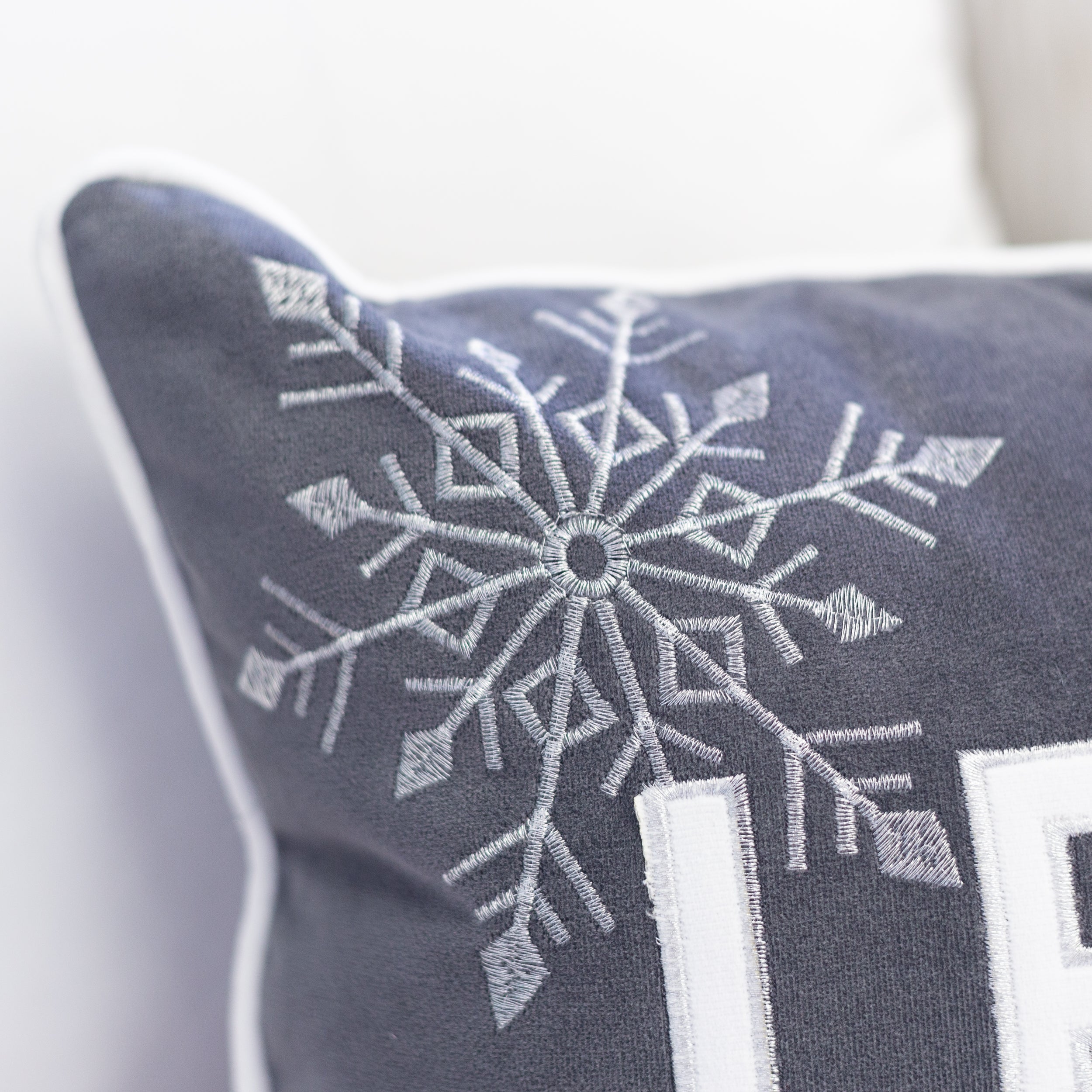 Nneka Let It Snow Lumbar Pillow