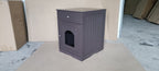 Wooden Pet House Cat Litter Box Enclosure with Drawer