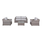 LSI 4-Seater Wicker Conversation Set with Cushions