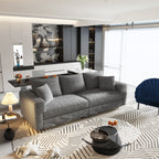82.7" Plush Corduroy 3-Seat Sofa