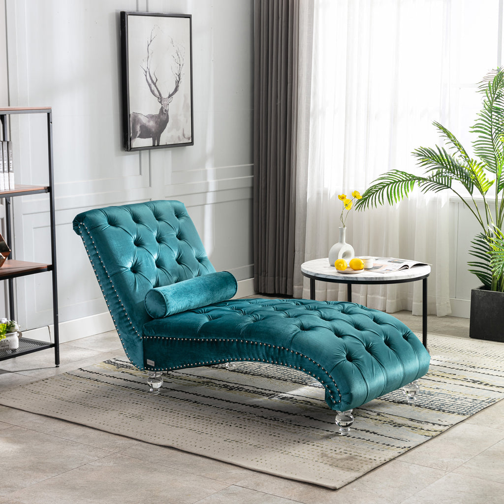 Velvet Chaise Lounge Indoor