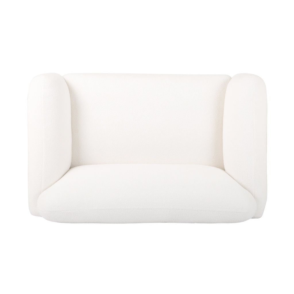 Bouclé Fabric Loveseat Sofa - 50 Inch