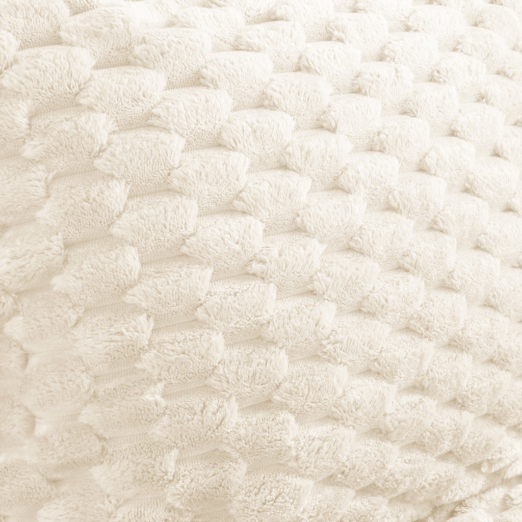 Ottoman Flannelette Fabric - White