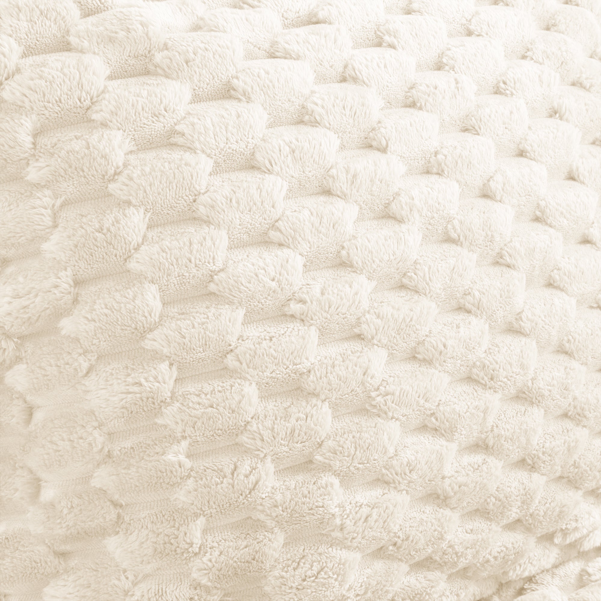 Ottoman Flannelette Fabric - White