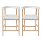 25'' Seat Height Bar Stools with Back - Set of 2