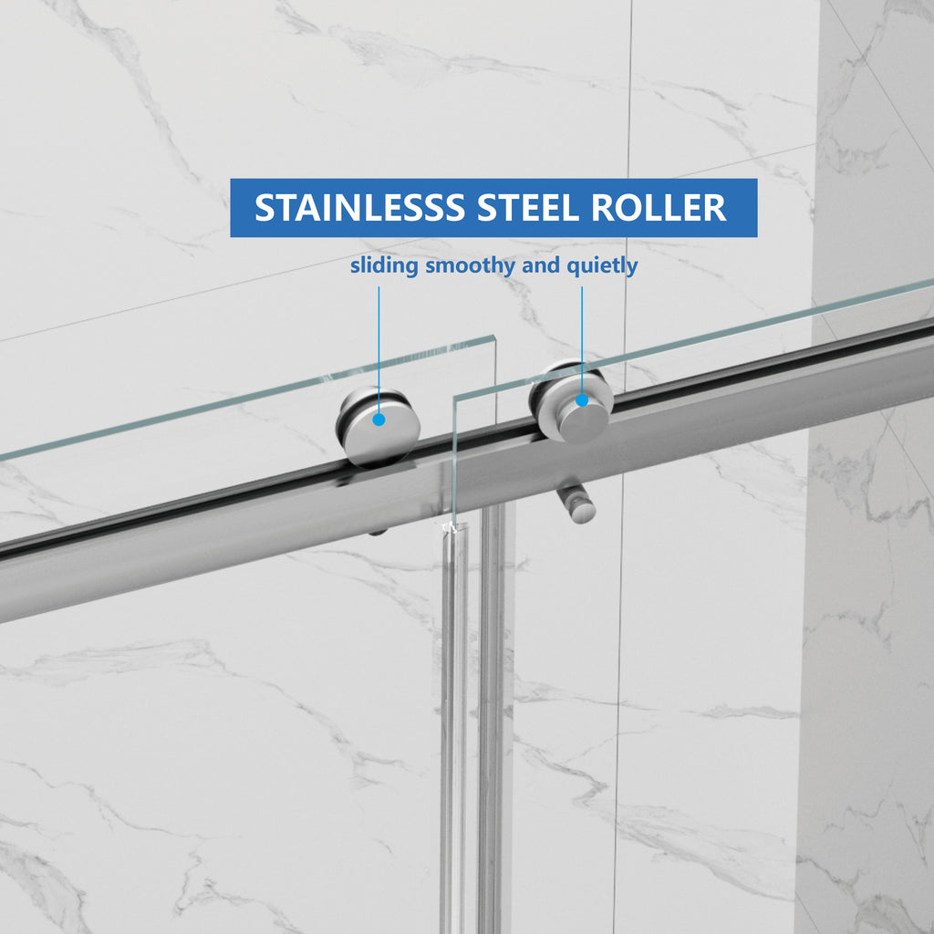 55-59" x 72" Frameless Shower Door